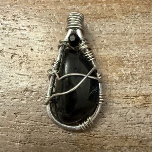 Black tourmaline pendant